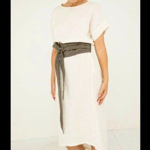 Elizabeth Suzann Georgia Midi In Linen Gauze L